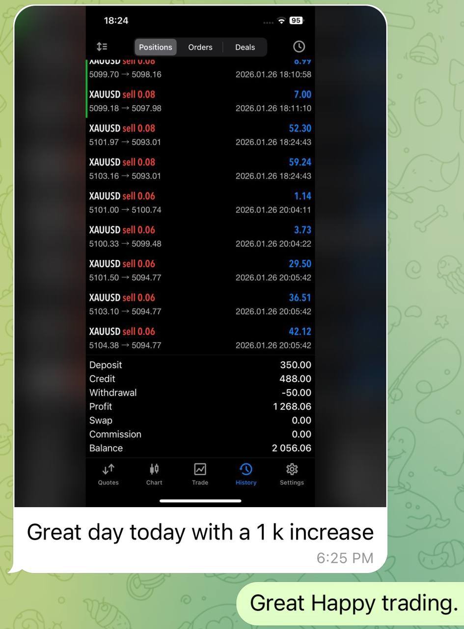 Member trading result screenshot 12