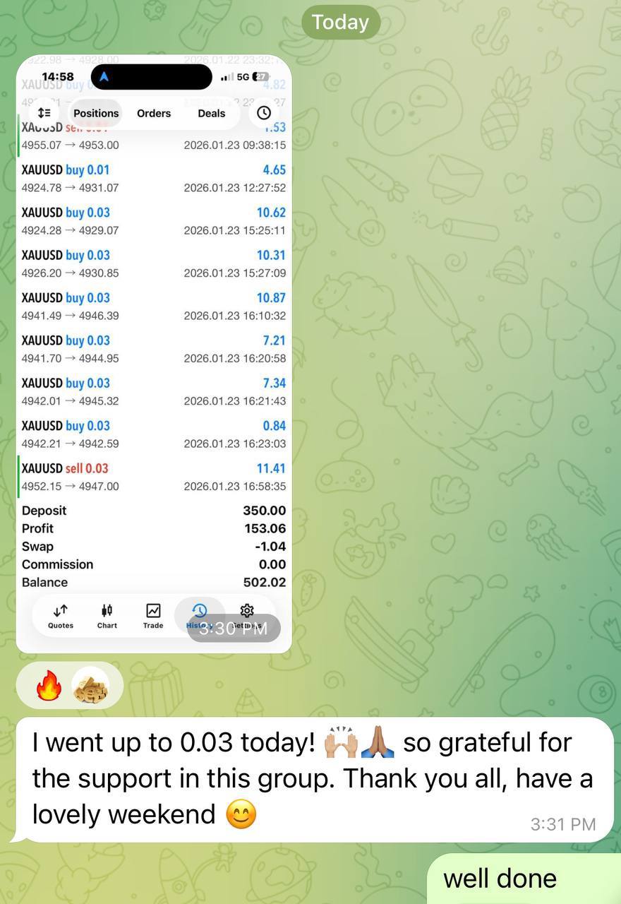 Member trading result screenshot 13