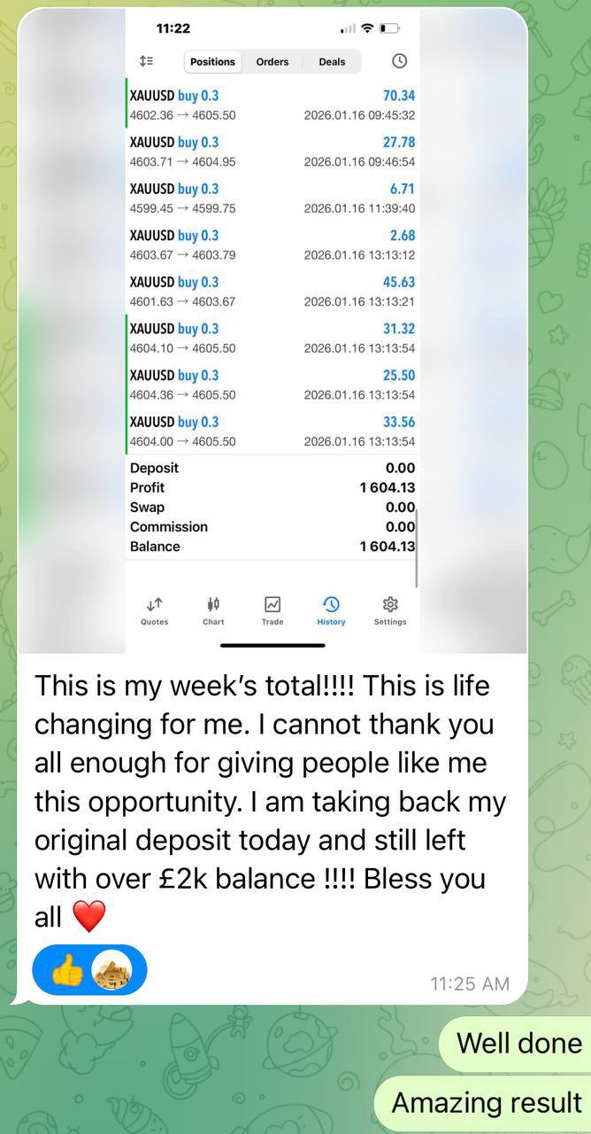 Member trading result screenshot 14