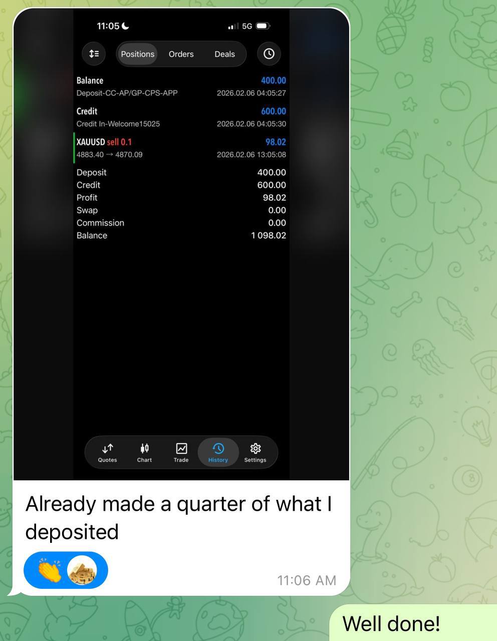 Member trading result screenshot 8